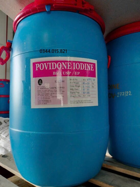 PV Iodine 12% diệt khuẩn phổ rộng, an toàn, sát trùng ao nuôi